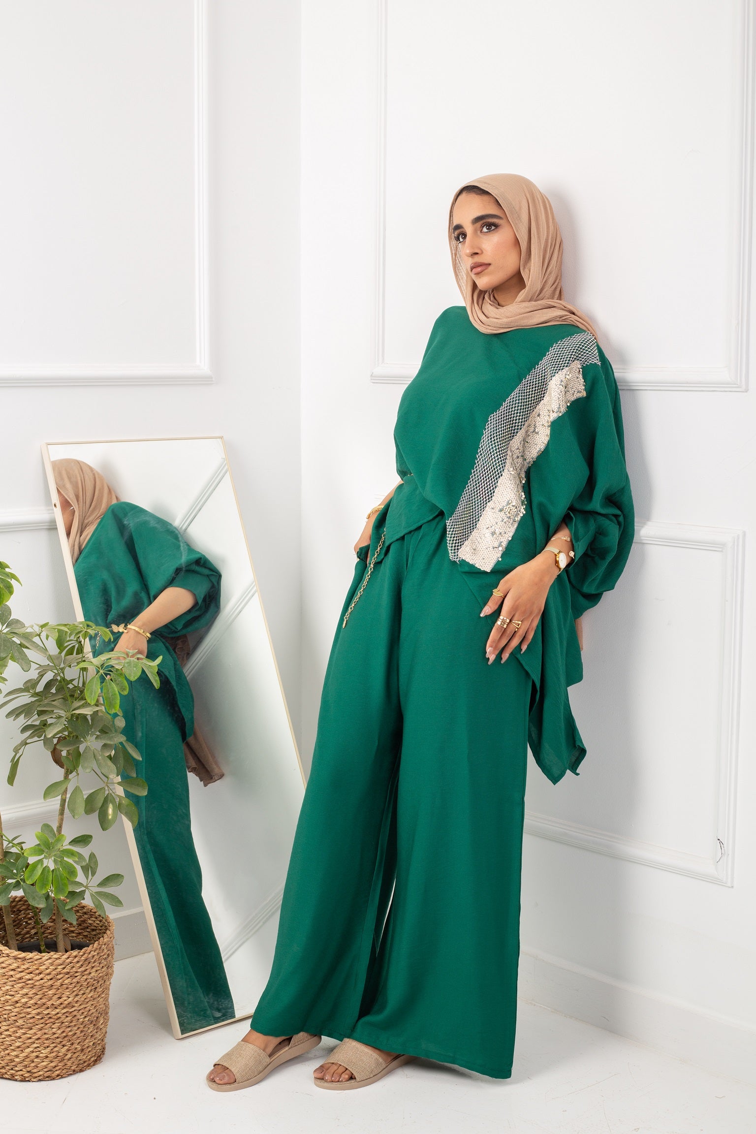 Fluffy Set _ Dark Green