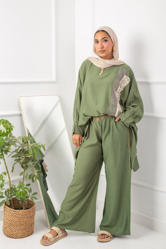 Fluffy Set _ Olive
