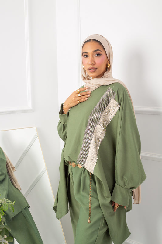 Fluffy Set _ Olive