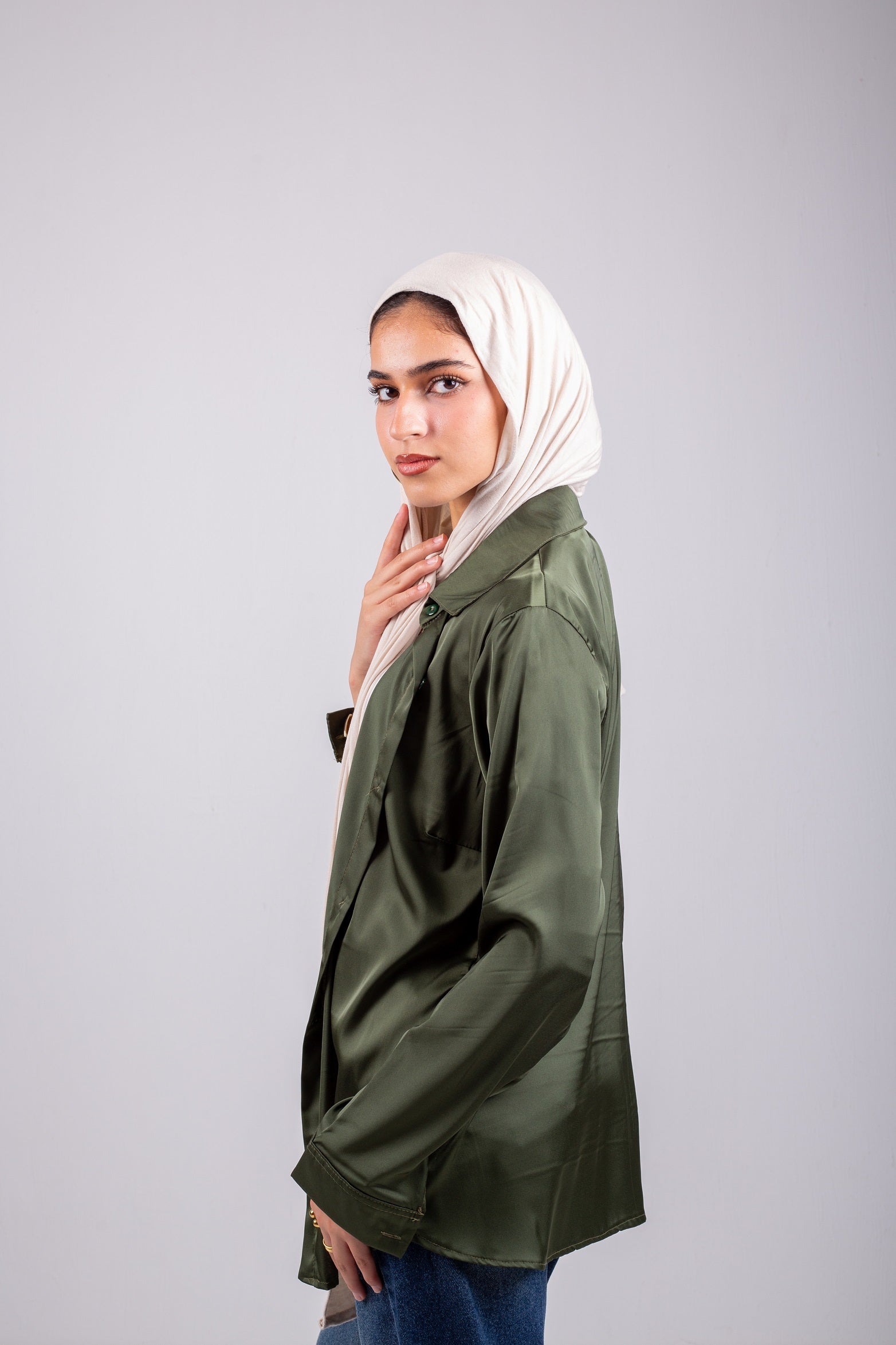 Glow Chemise _ Olive