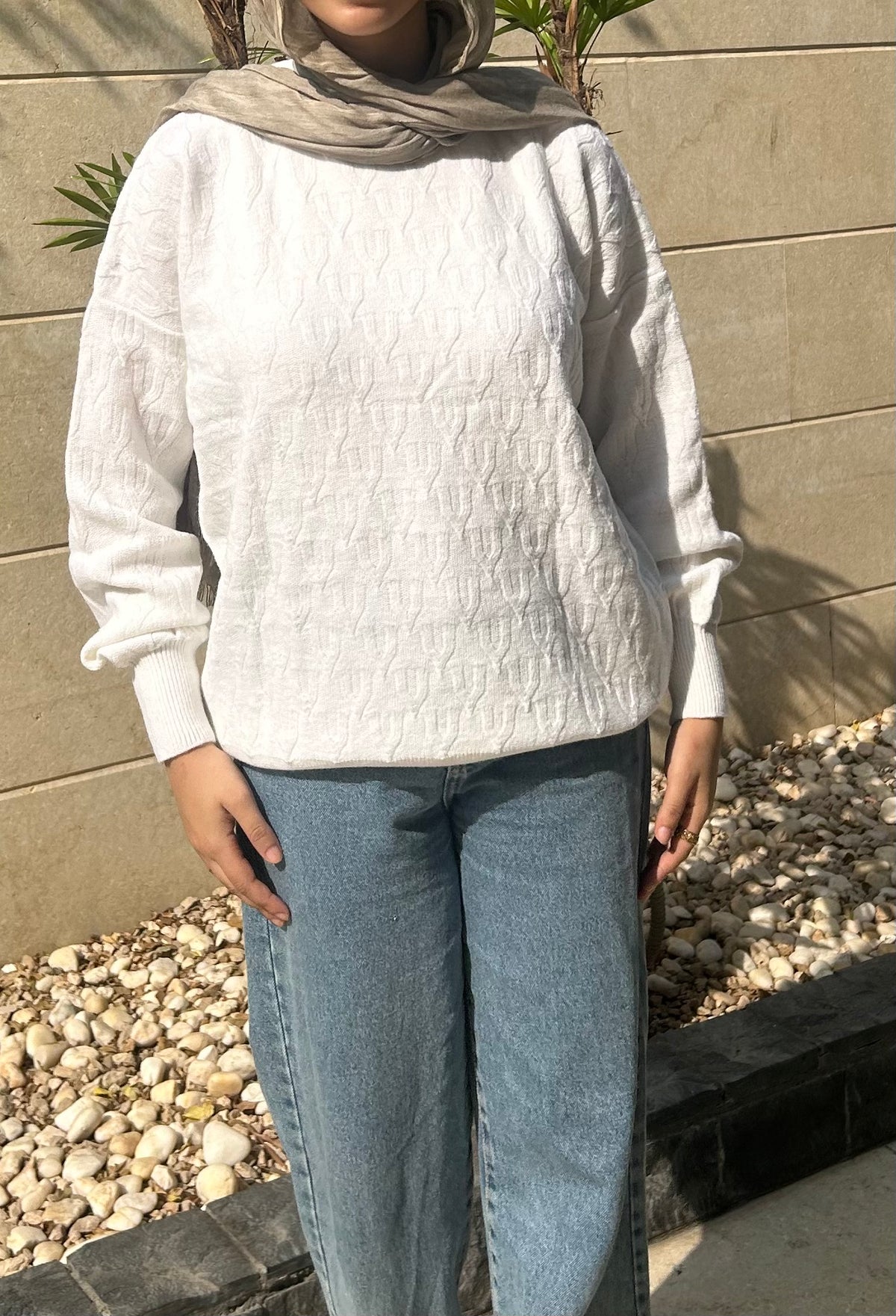 Zig Zag Pullover — Off White