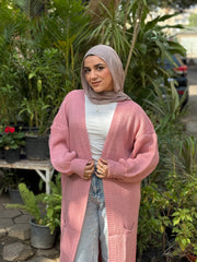 Ruffled Cardigan - Cashmere