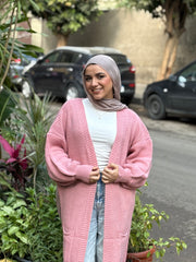 Ruffled Cardigan - Cashmere