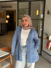 Casual Cardigan — Blue