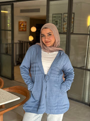 Casual Cardigan — Blue