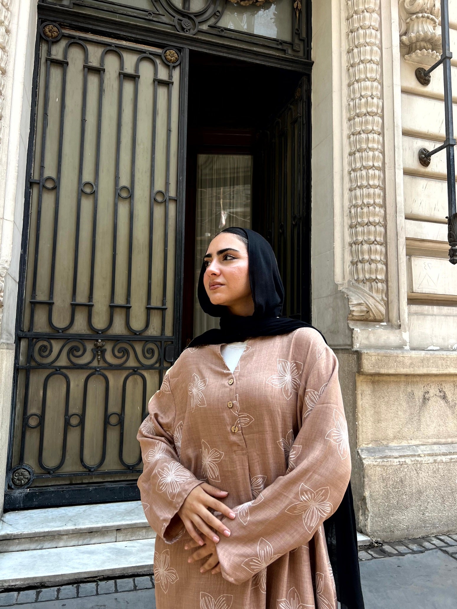 Flora Dress -  Coffee