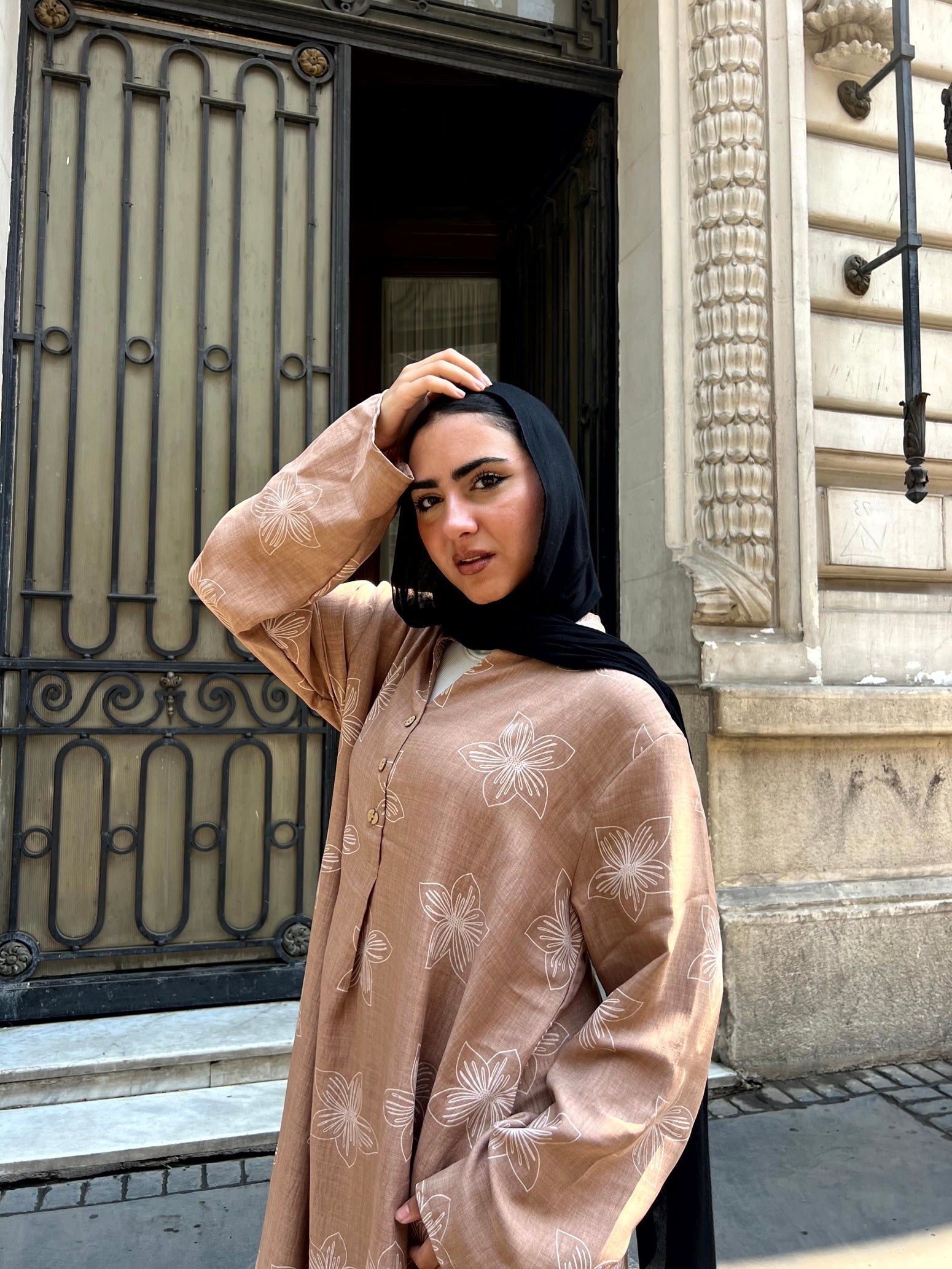 Flora Dress -  Coffee