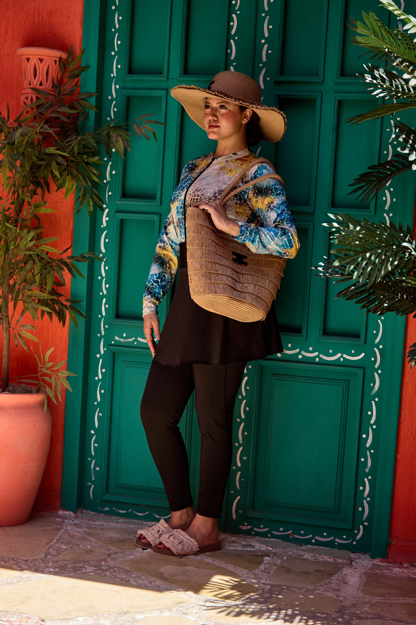 Ocean marble Burkini