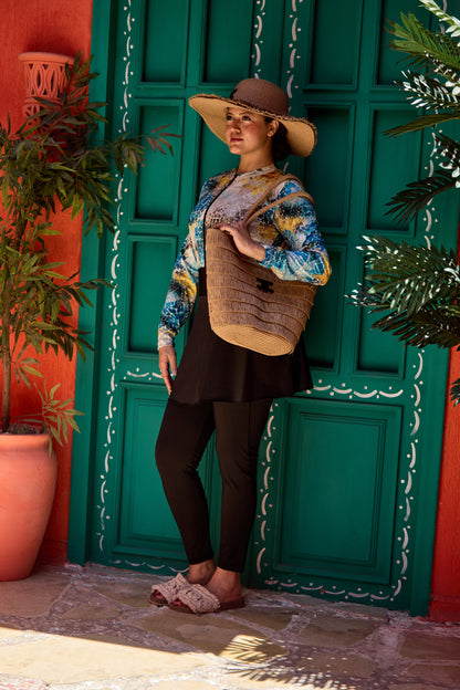 Ocean marble Burkini