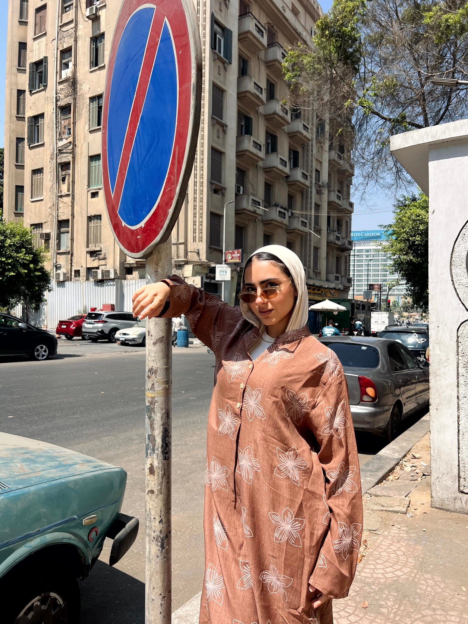 Flora Dress -  Brown