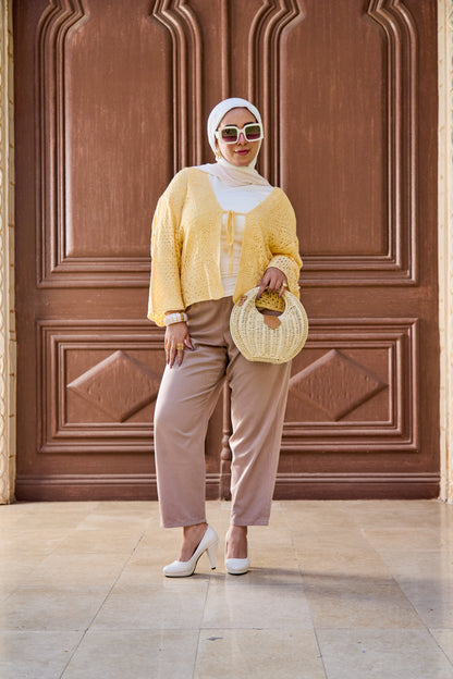 Open kintwear cardigan