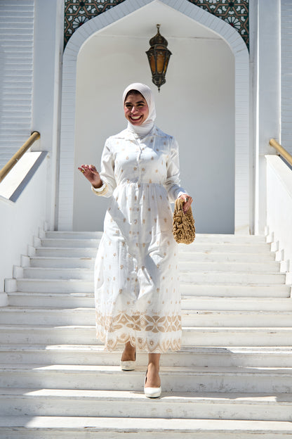 Embroidered floral dress