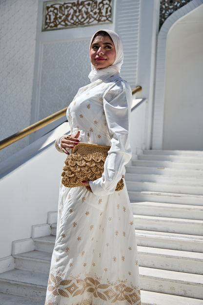Embroidered floral dress