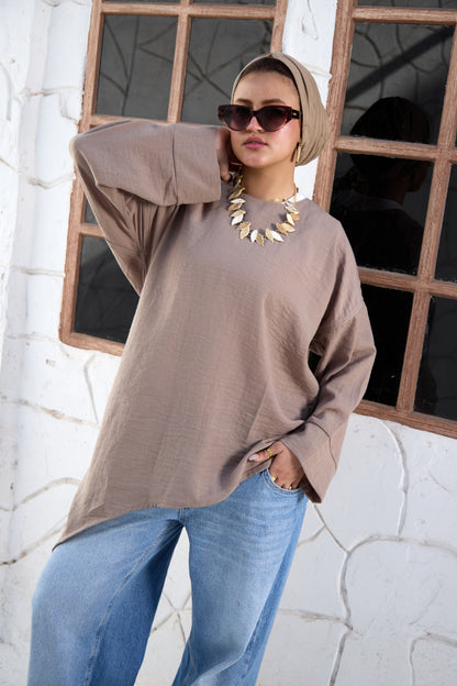 Slant blouse