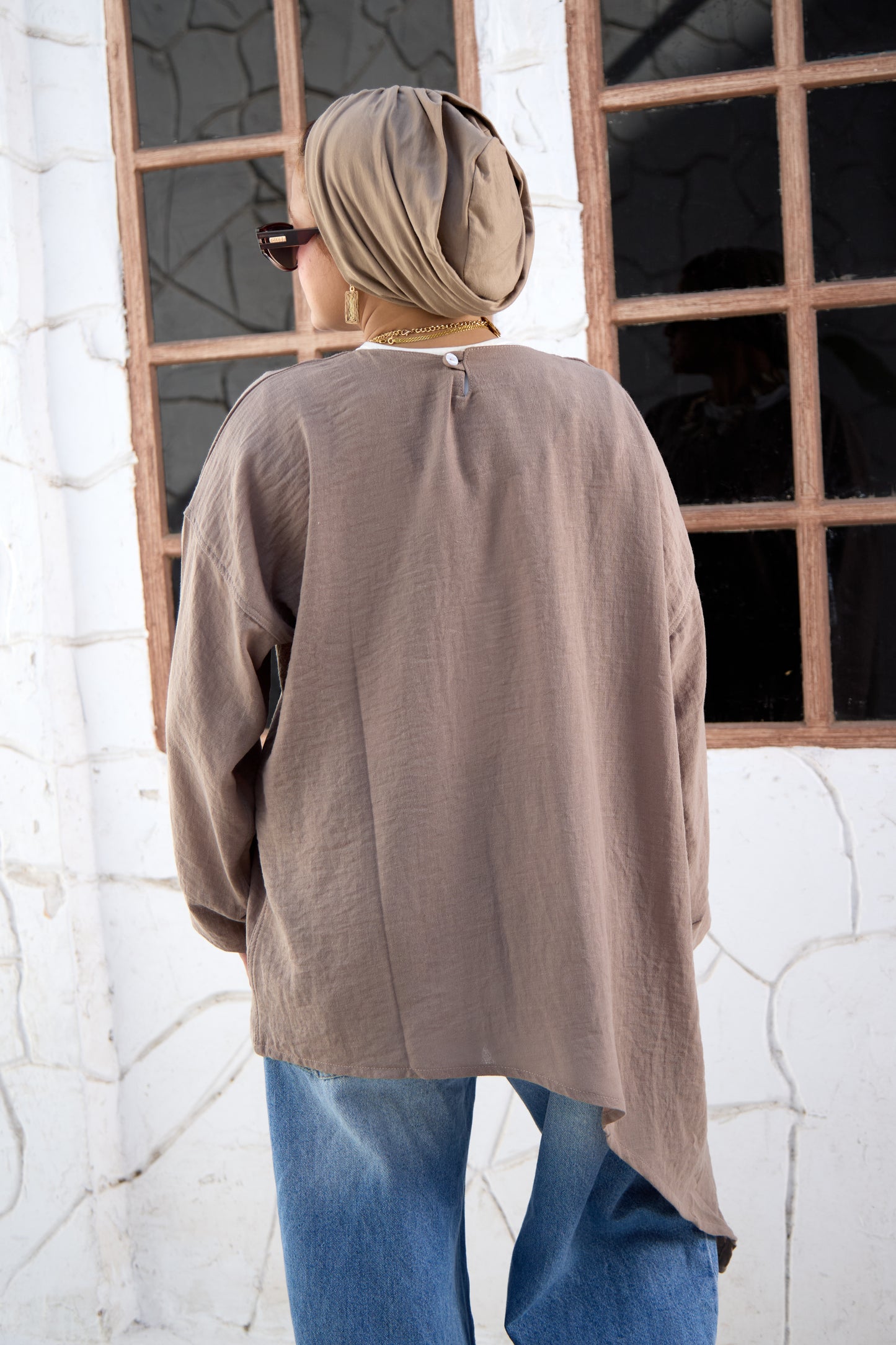Slant blouse