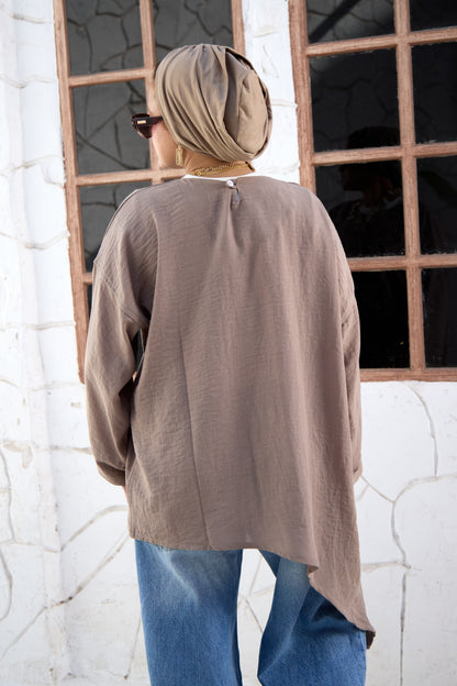 Slant blouse