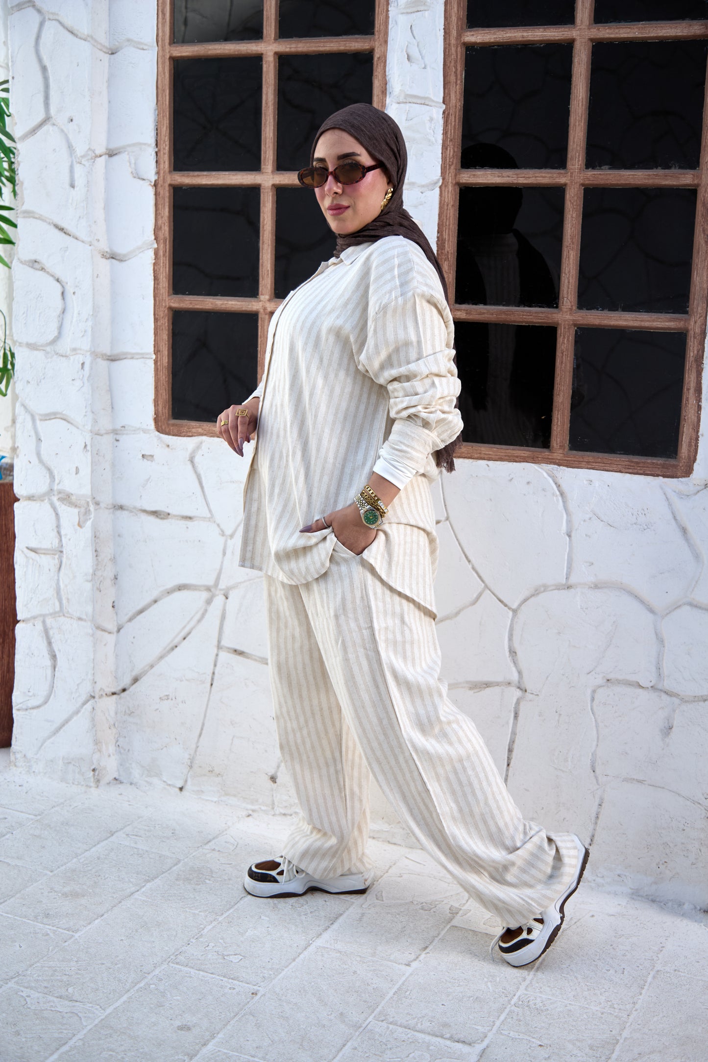 Striped Foggy Set