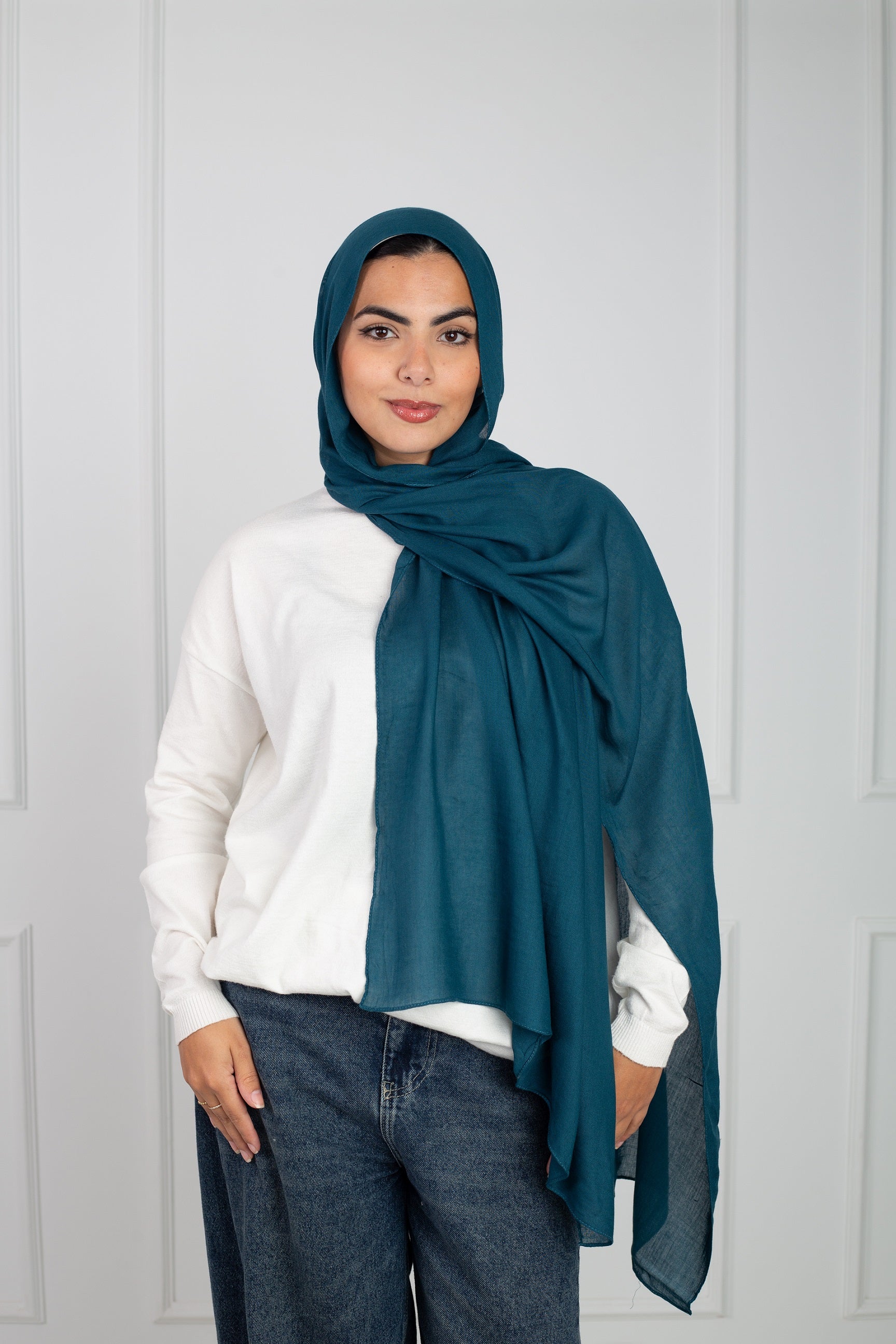 Modal Scarf -petrol  soft Stylish for All Seasons | Velda Store 
