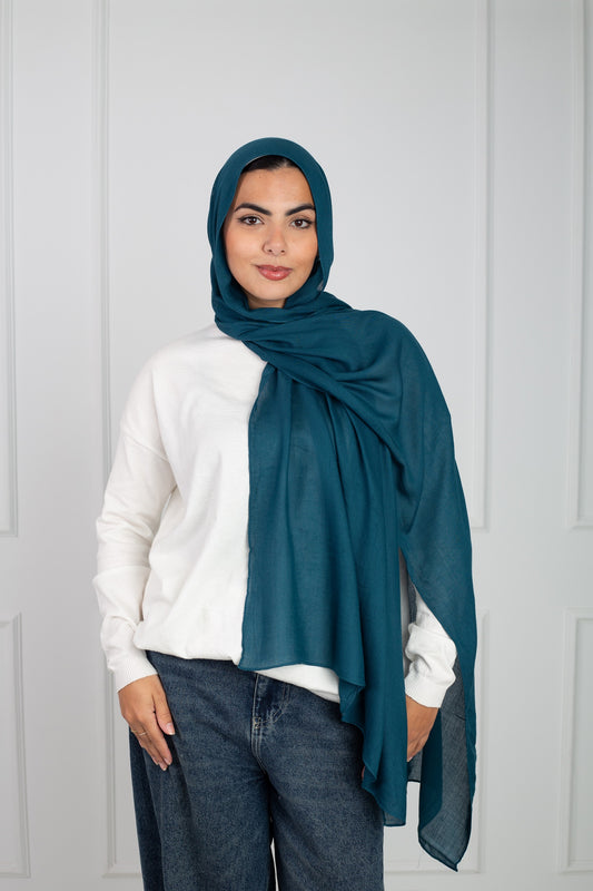 Modal Scarf -petrol  soft Stylish for All Seasons | Velda Store 