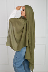 Modal Scarf -Olive soft Stylish for All Seasons | Velda Store 
