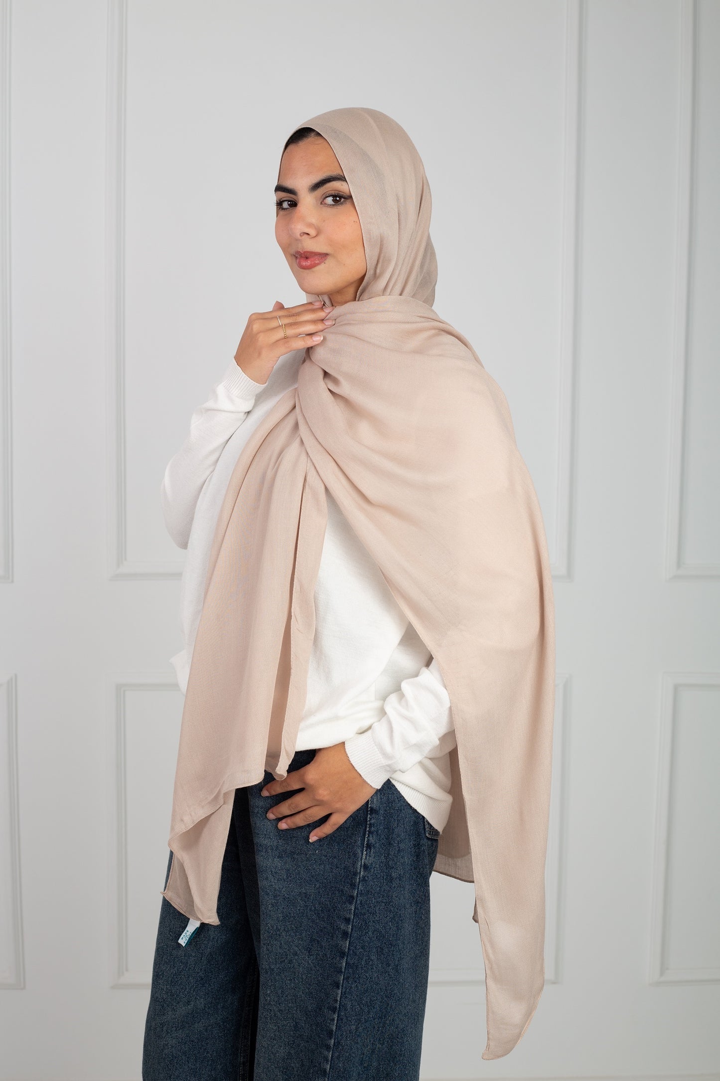 Modal Scarf -Beige soft Stylish for All Seasons | Velda Store 