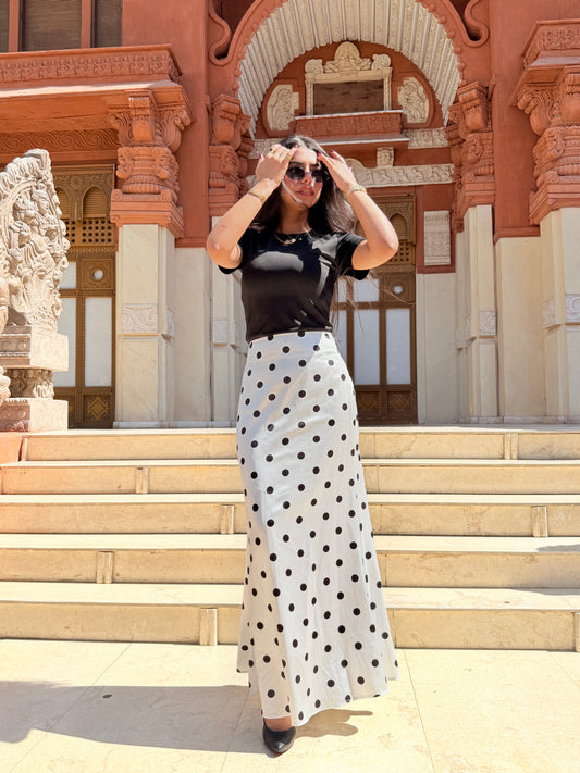 Polka dott skirt