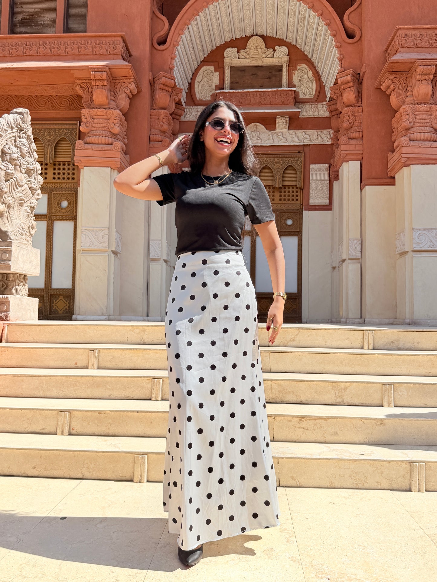 Polka dott skirt
