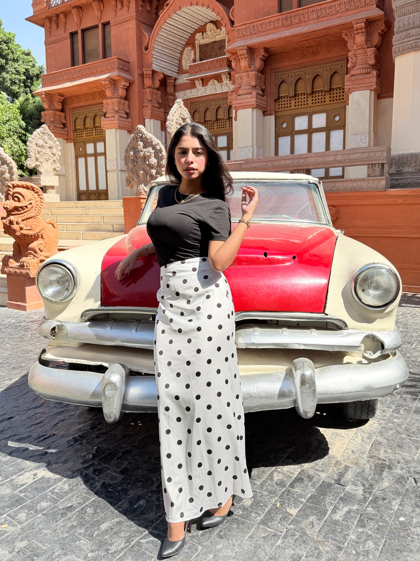 Polka dott skirt