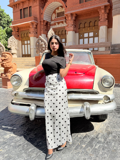 Polka dott skirt