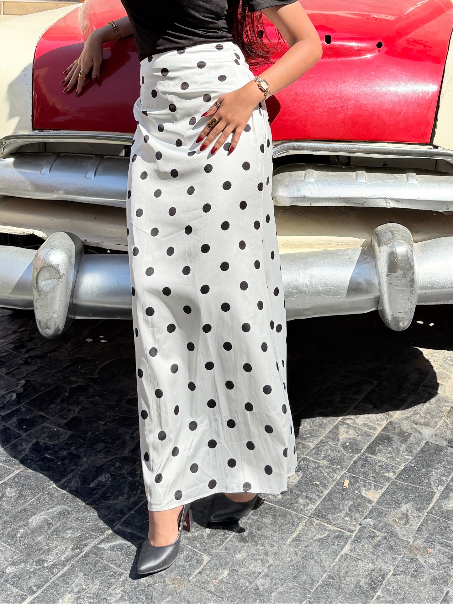 Polka dott skirt