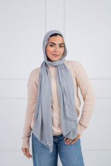 Modal Scarf -light gray Soft Stylish for All Seasons | Velda Store 