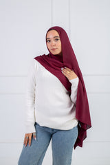 Modal Scarf - Wine Red Soft Stylish for All Seasons | Velda Store 