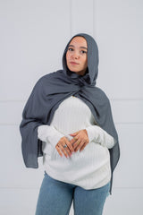 Modal Scarf _ Shadow Gray