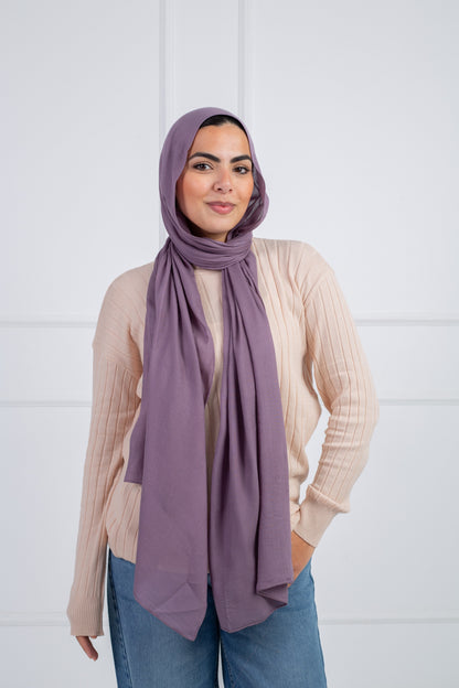 Modal Scarf - Frensh Violet Soft Stylish for All Seasons | Velda Store 