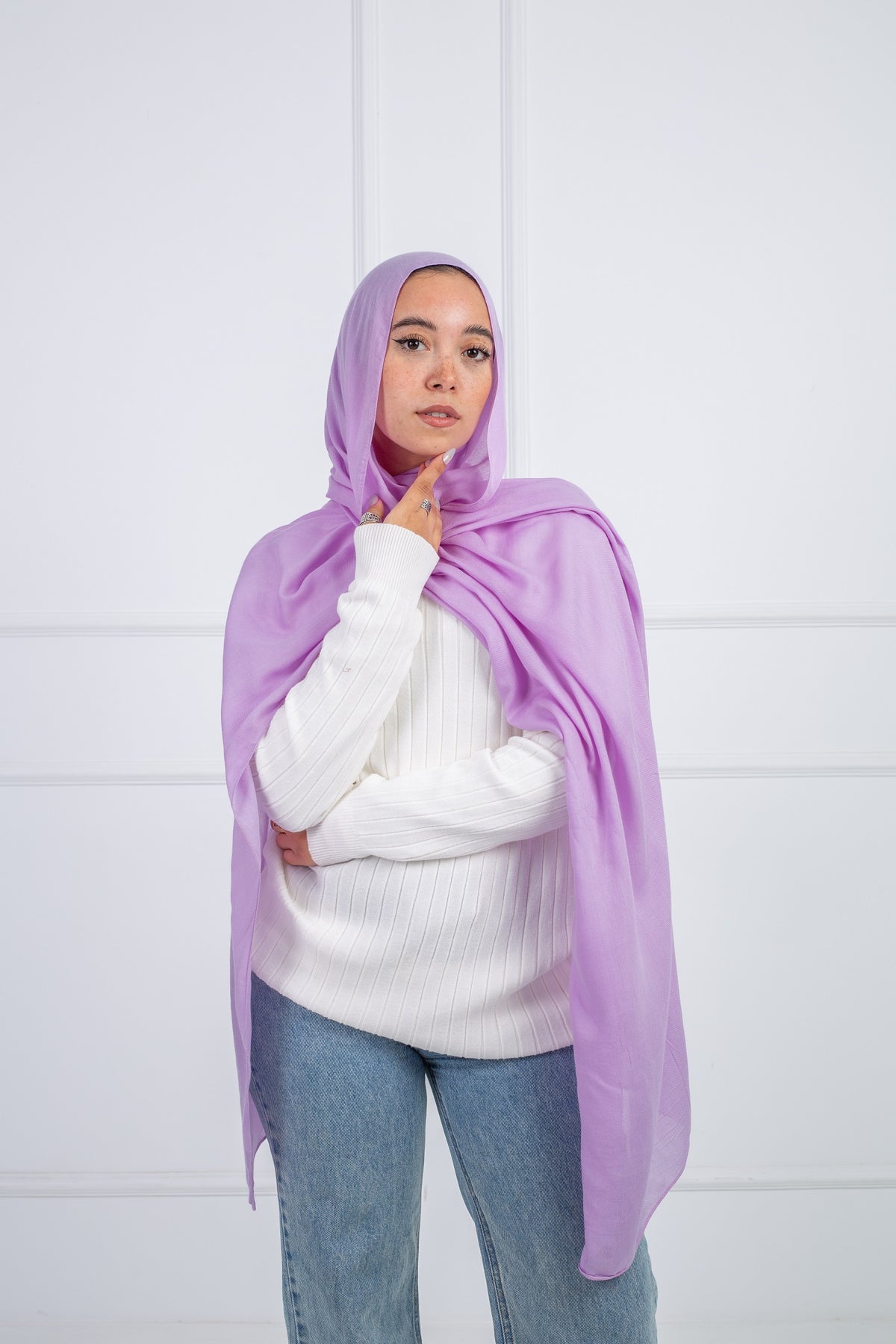 Modal Scarf - lavendar Soft Stylish for All Seasons | Velda Store 