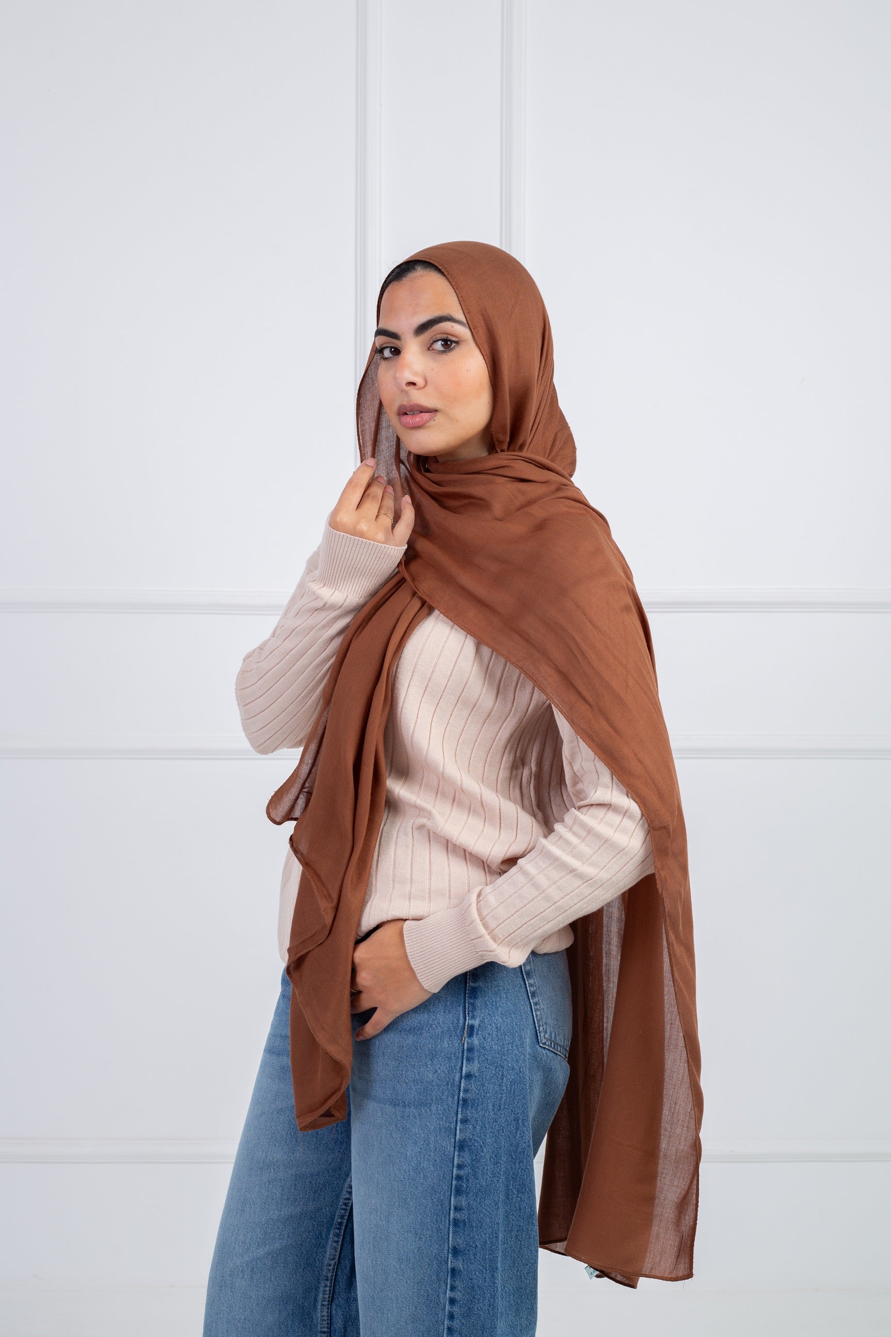 Modal Scarf _ Chocolate Brown