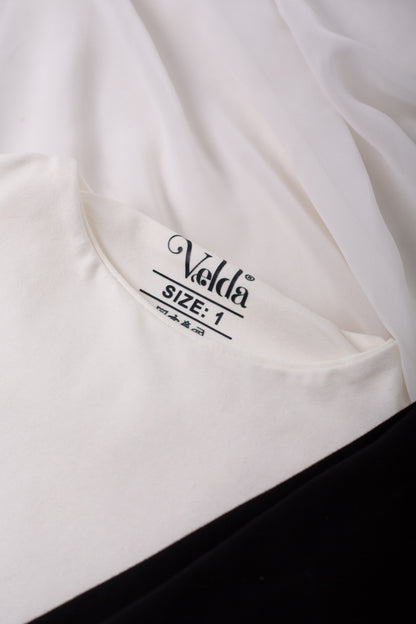 CoreFit Basic cotton top with long sleeves and double-layered design from Velda Store

