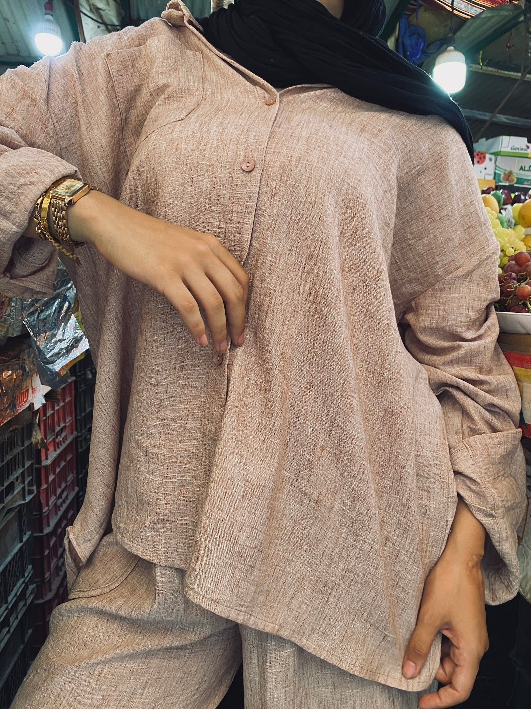 Foggy Chemise _ Coffee