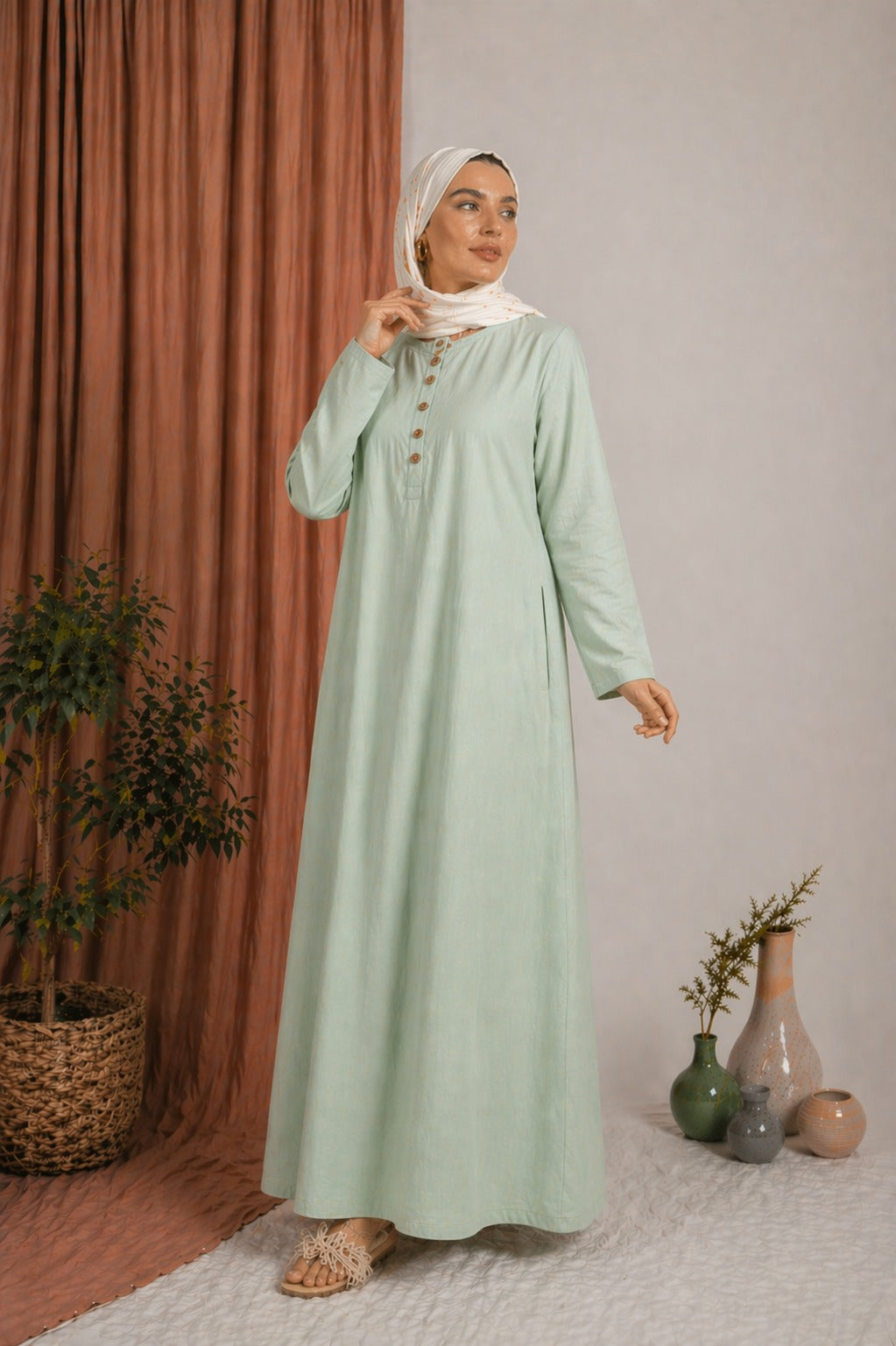 Blush Breeze Dress - Mint Green