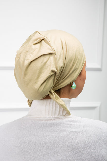 Nothread Bonnet with Ribbon from Velda Store, stitch-free design with elegant ribbon detail