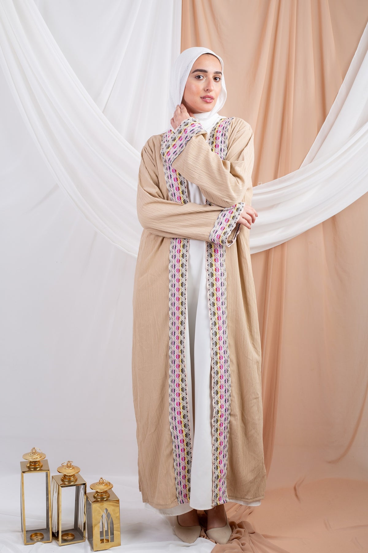 Marshmallow Kaftan is a dreamy blend of comfort and style, crafted from airy Fresca fabric for a lightweight feel and a cloud-like touch that mirrors its name.