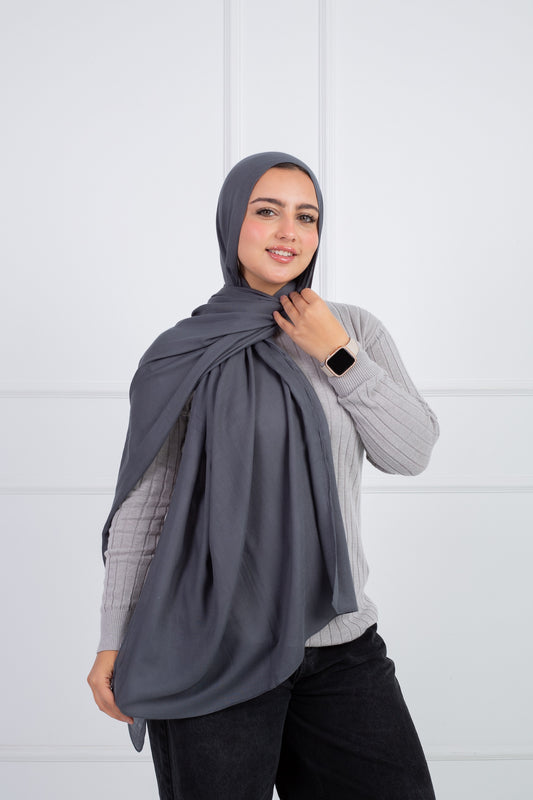 Modal Scarf - Dark Gray Soft Stylish for All Seasons | Velda Store 