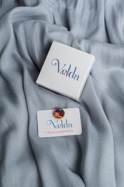 Printed magnetic pin  handcrafted no-piercing accessory 