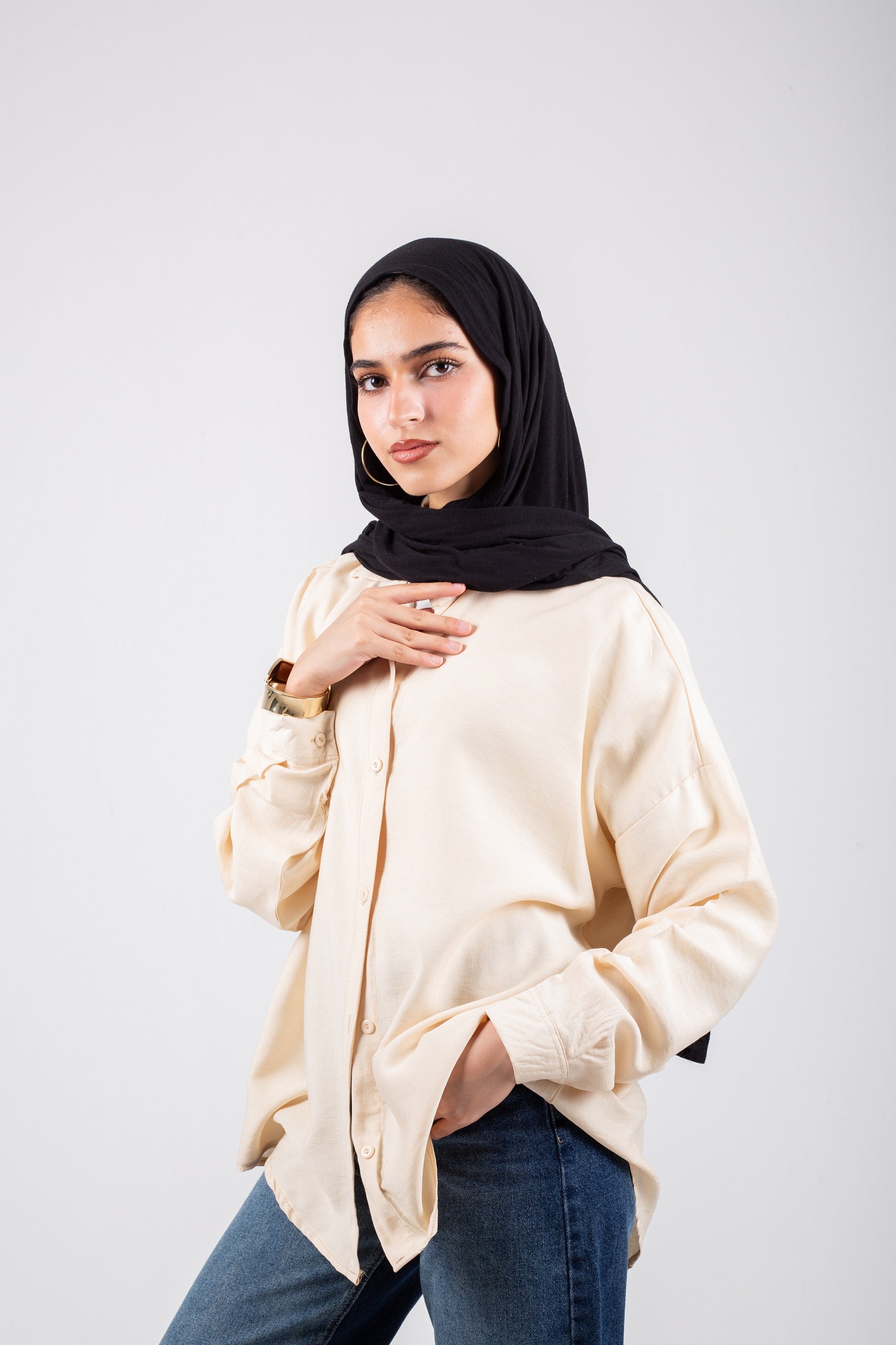 Skyline  Chemise -Light Beige