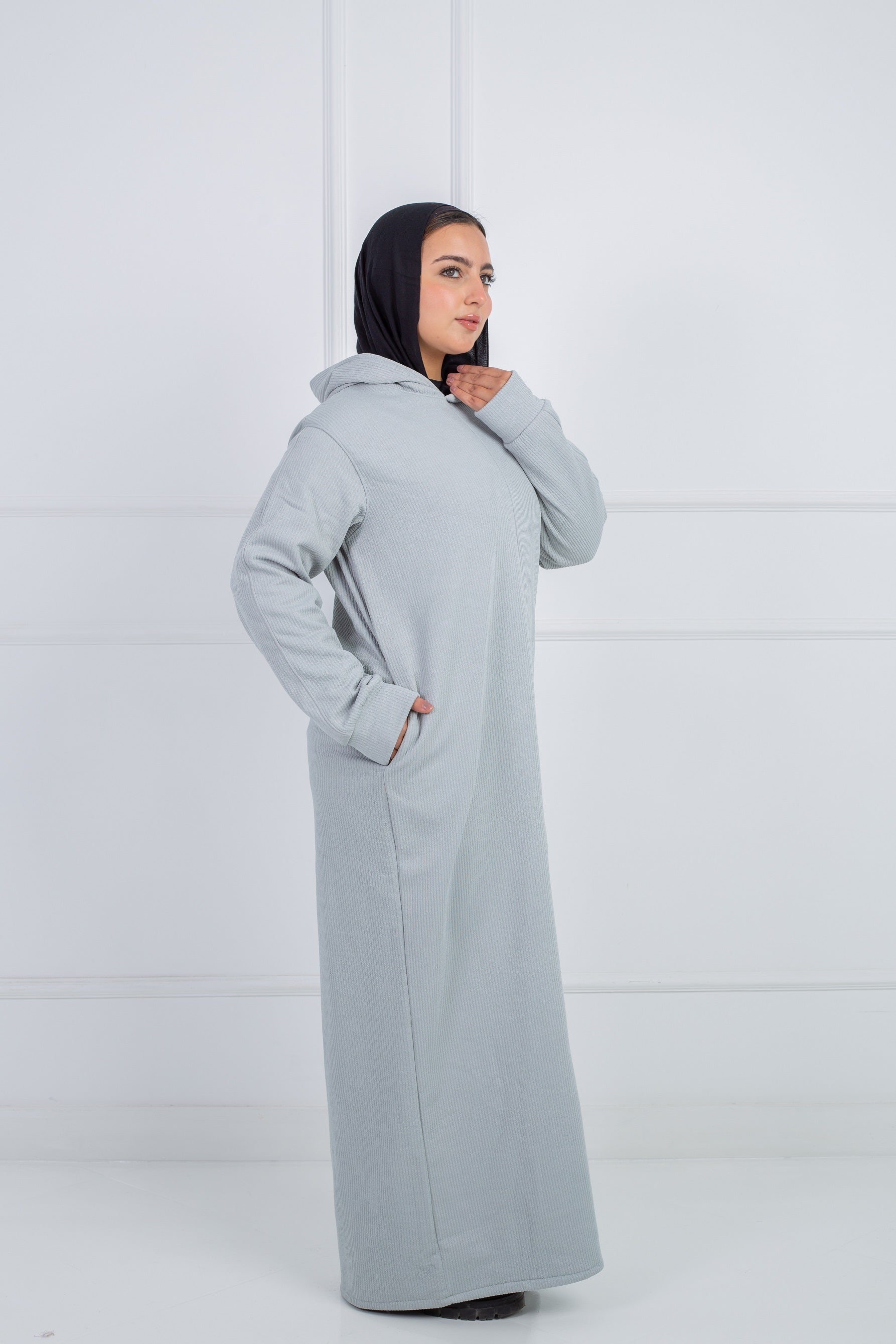 Sweater Dress _ Gray Velda Store