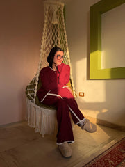 Winter Knit Set — Wine Red