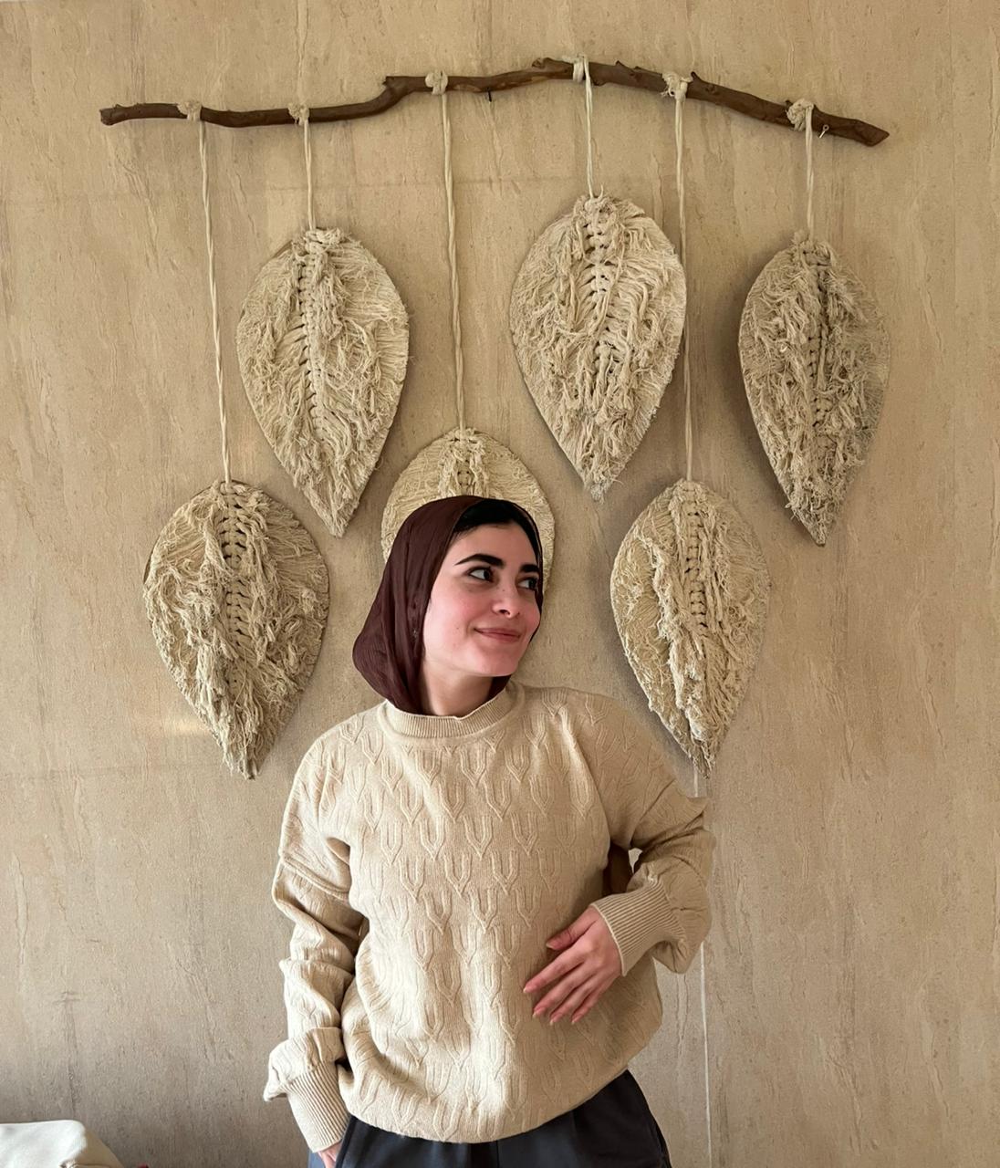 Zig Zag Pullover — Light Beige