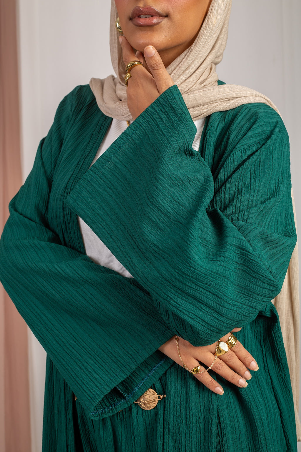 Cardigan Set (Cardigan Only) - Dark Green