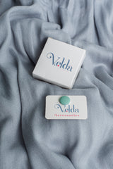 Simple magnetic pin in seafoam blue - minimalist no-hole accessory | Velda Store